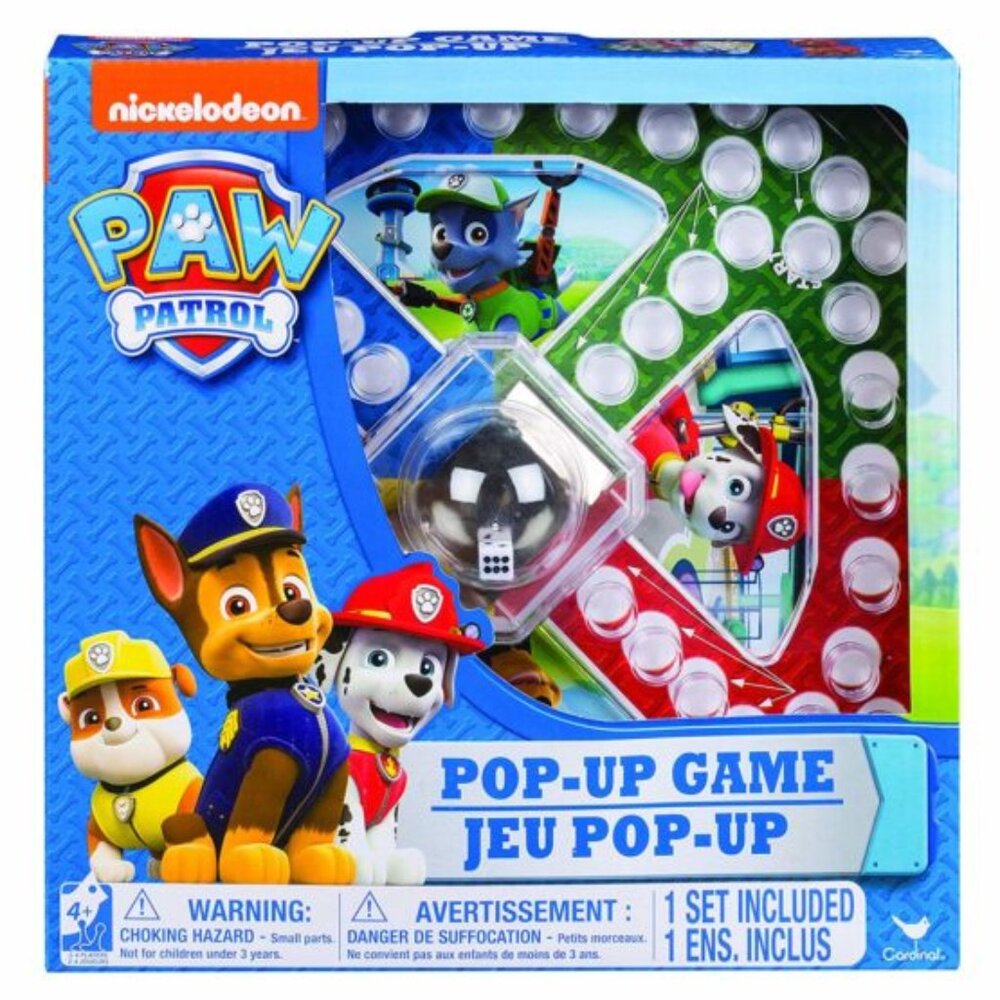 Brand New Paw Patrol Pop Up Game and memory matching card game